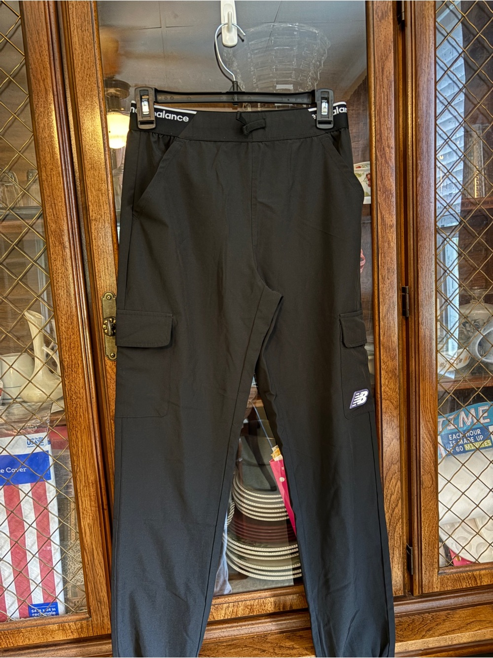 New Balance Men's Black Cargo Jogger Pants